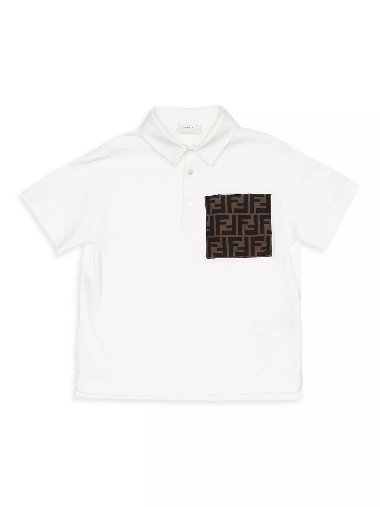 NEW! Fendi  kids   Logo Pocket Polo