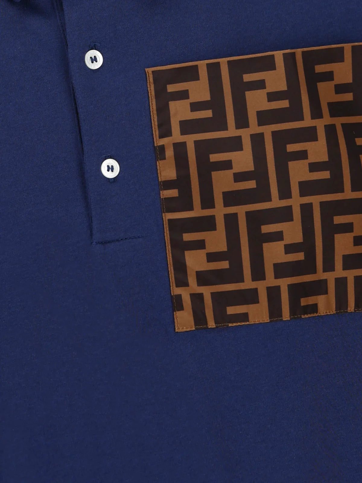 Fendi Kids Logo Printed Polo Shirt