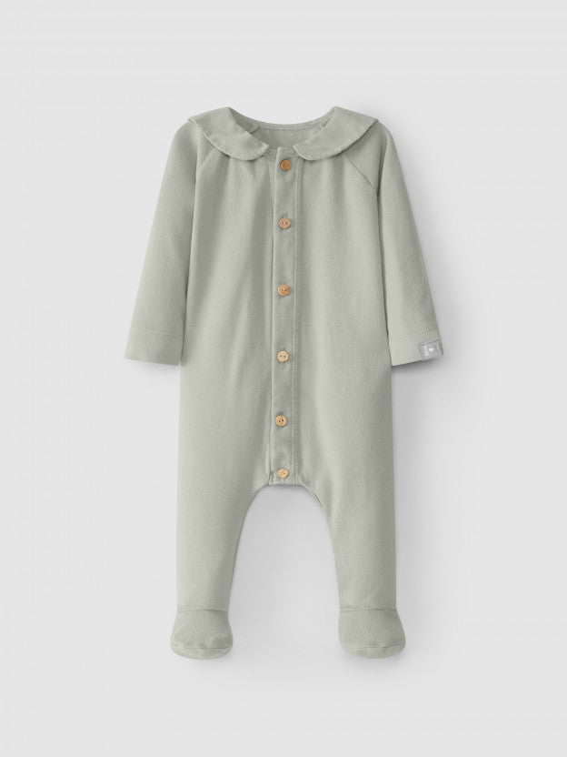 SNUG Babygrow with collar in micro-ribbed velvet