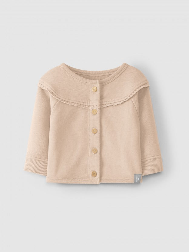 SNUG Plush Jacket Crochet Lace - Beige