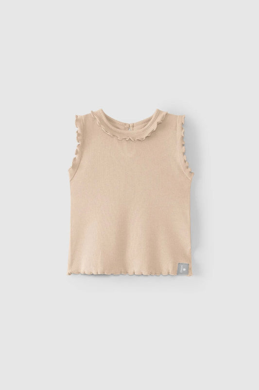 Snug  Blush Ruffle Ribbed Tank