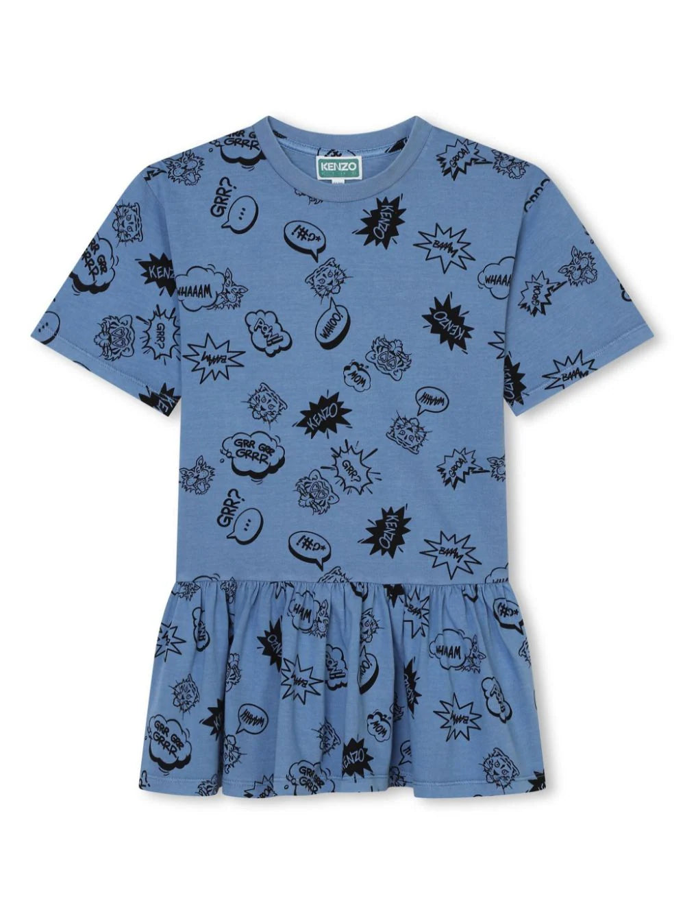 Kenzo Girls cartoon-print cotton dress