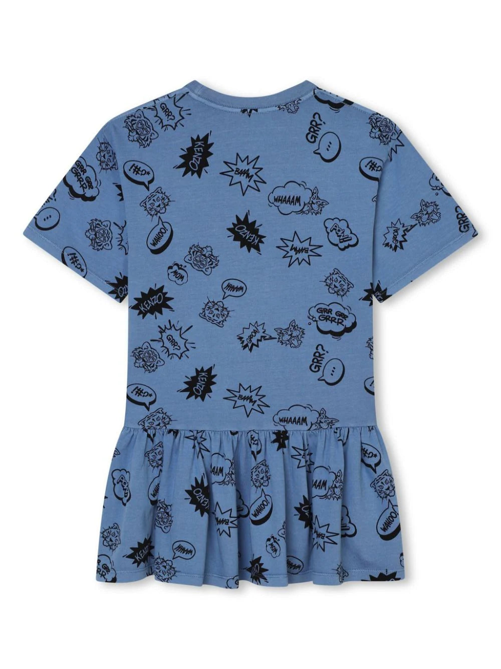Kenzo Girls cartoon-print cotton dress