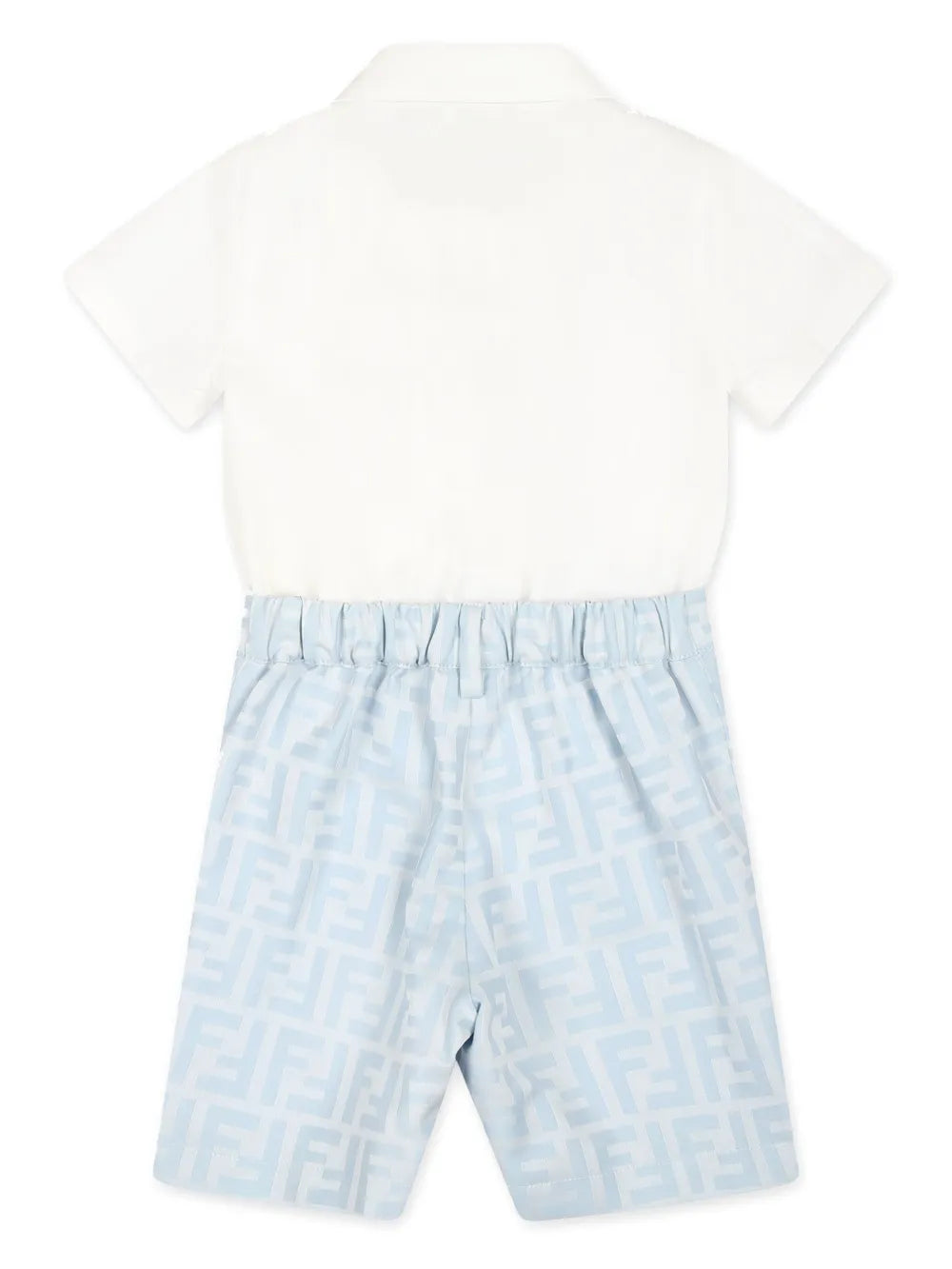 NEW!! Fendi Kids logo-jacquard romper