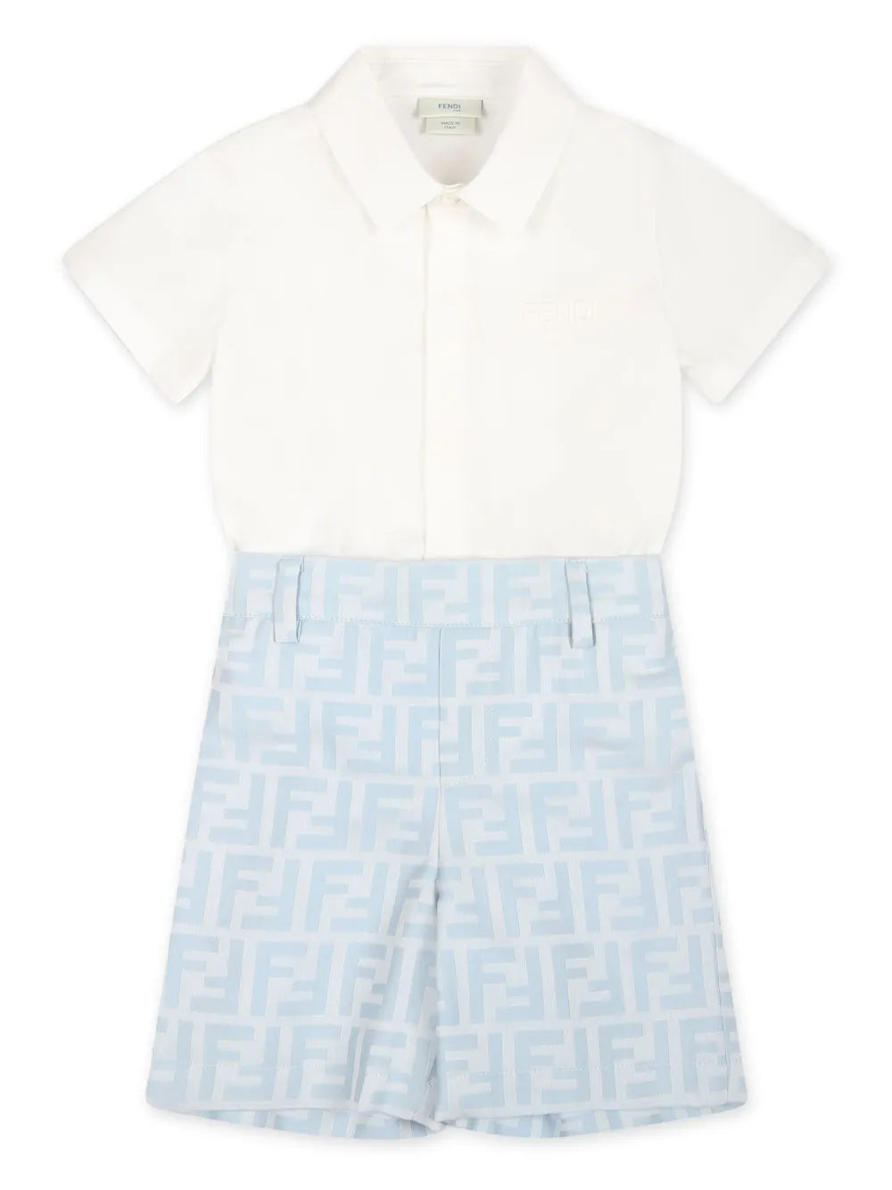 NEW!! Fendi Kids logo-jacquard romper