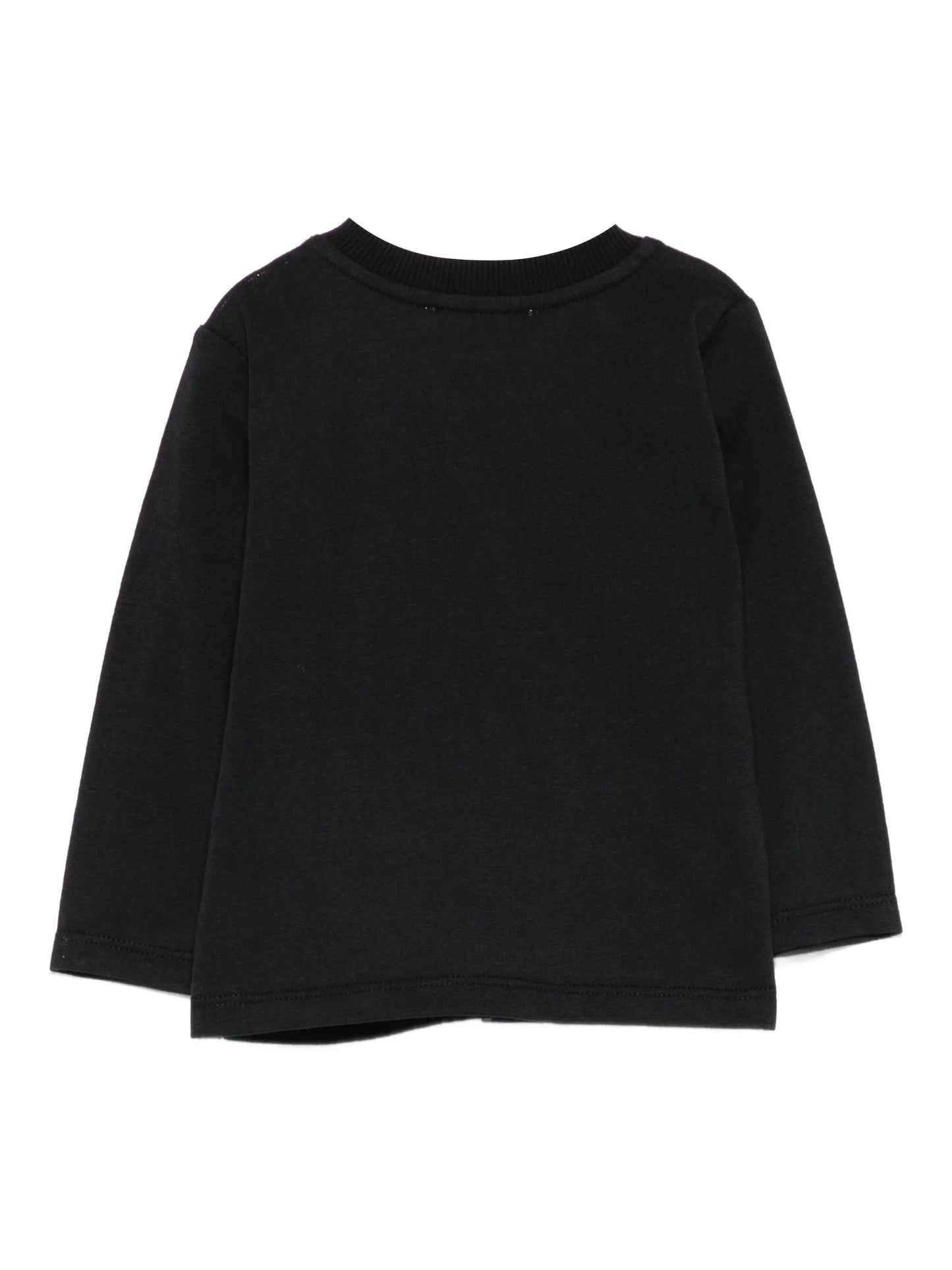 NEW!! Moschino Kids Pencil-Print Long-Sleeve Top