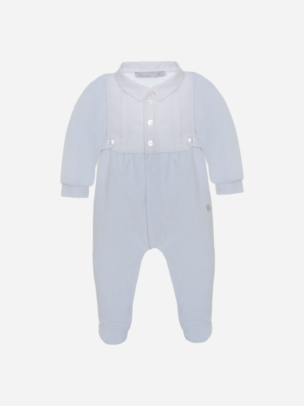Unisex online velour babygrow