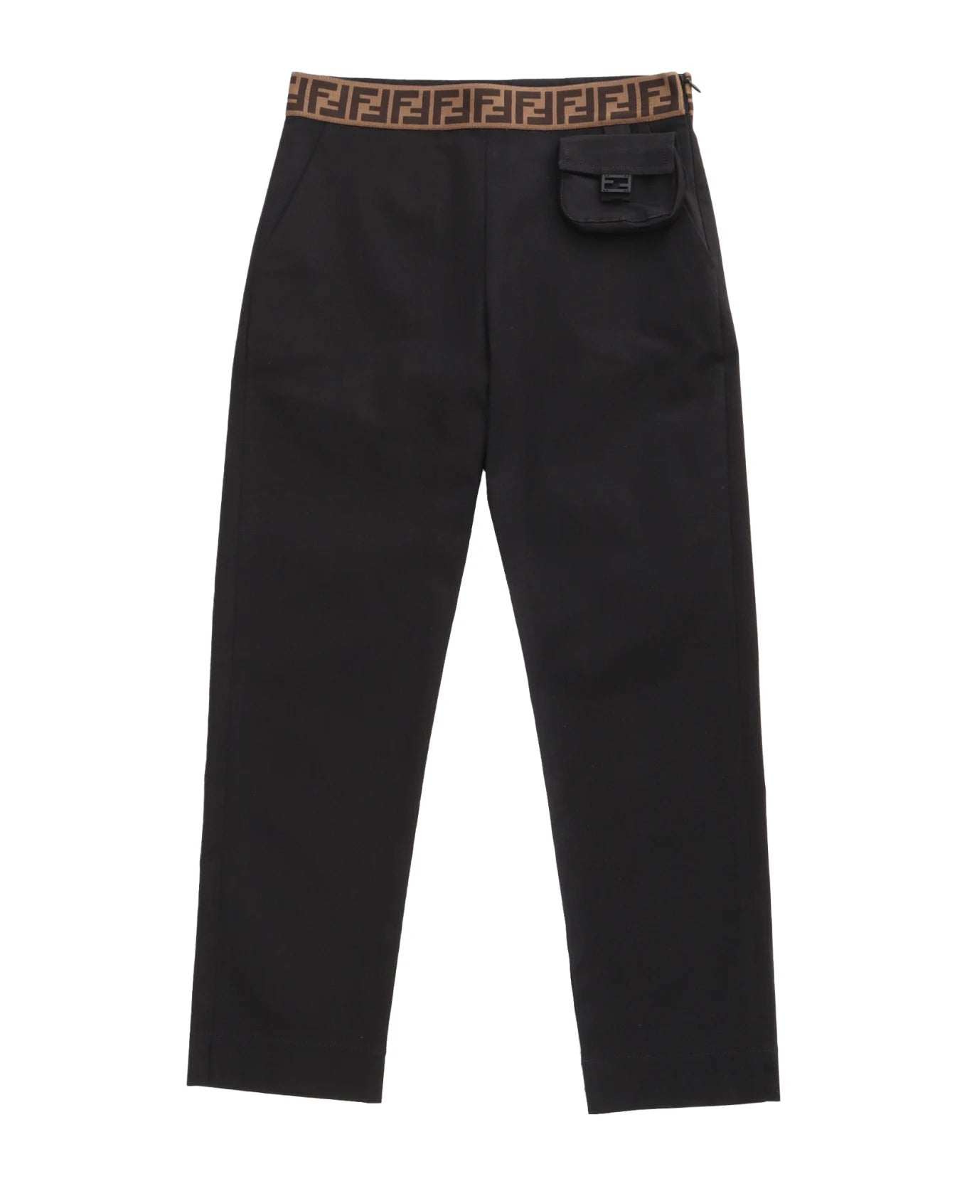 Fendi Black Gabardine Trousers