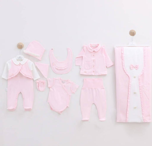 Leo King Pink 9 Piece Newborn Set