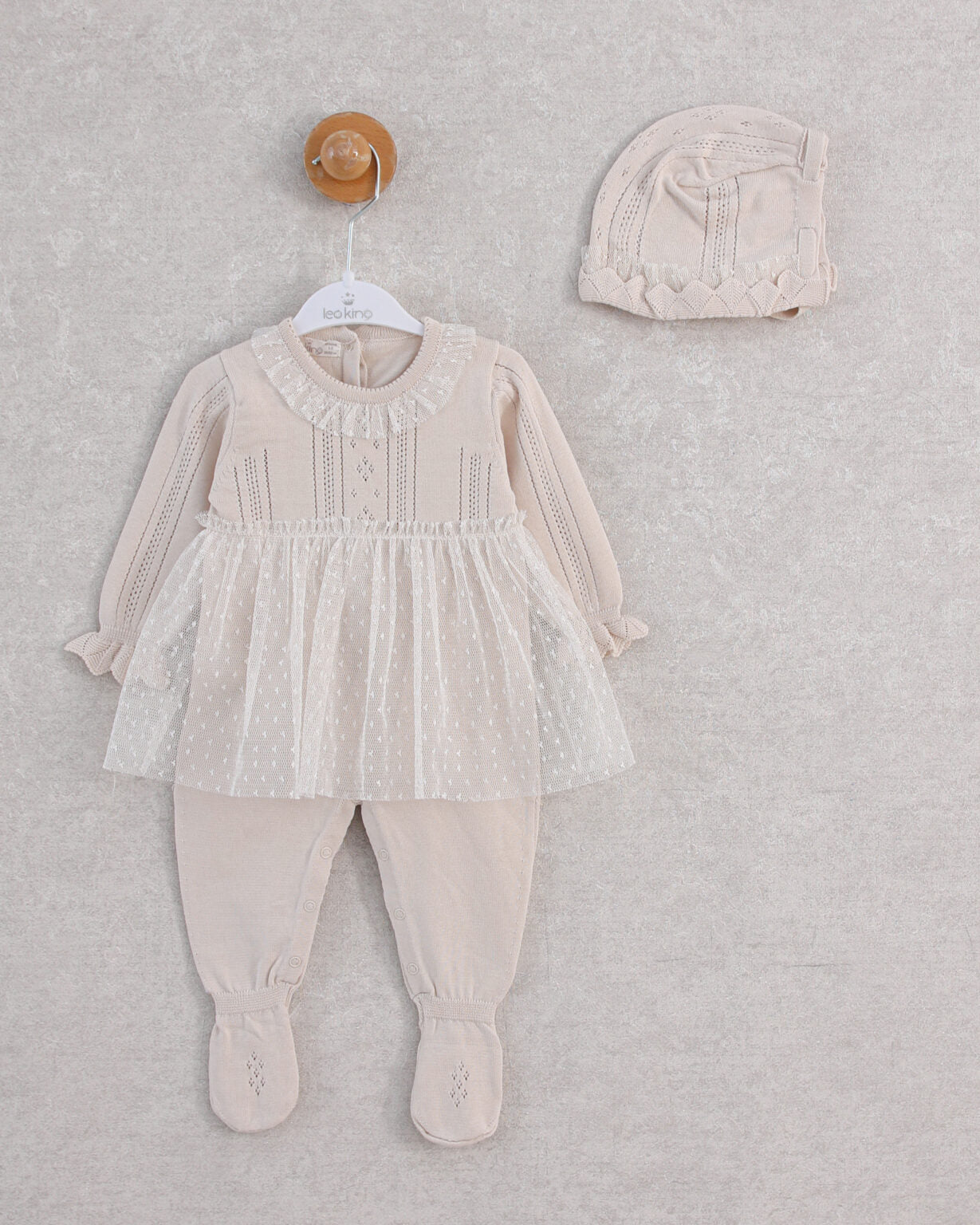 Leo King Baby Girl 2-Piece Set - Brown