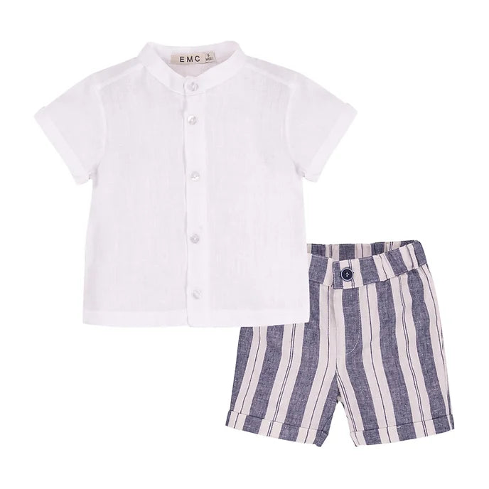 EMC Linen Stripe 2pc Set