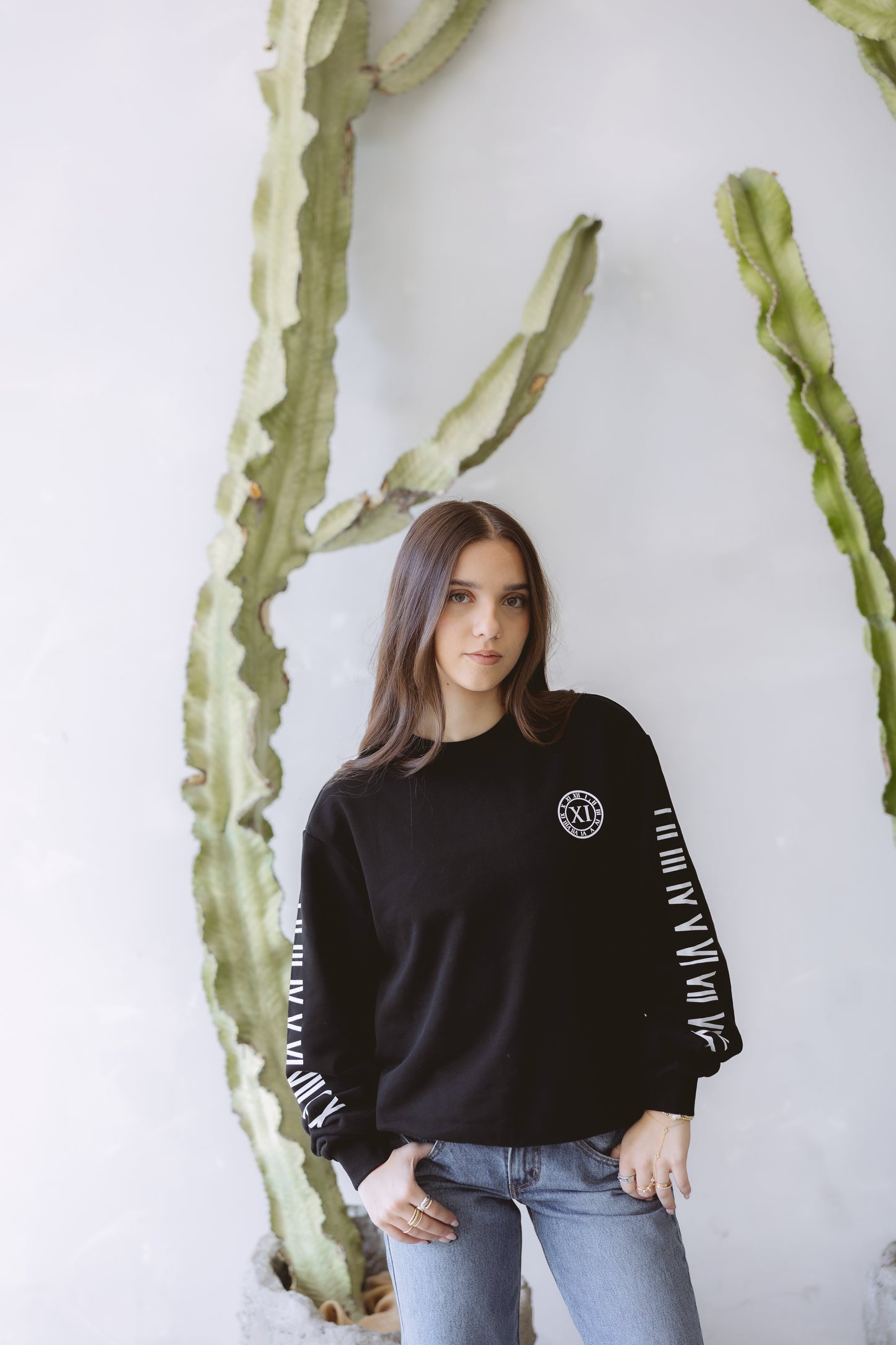 ANRI Roman Numeral Black Pullover (Kids& Adults)