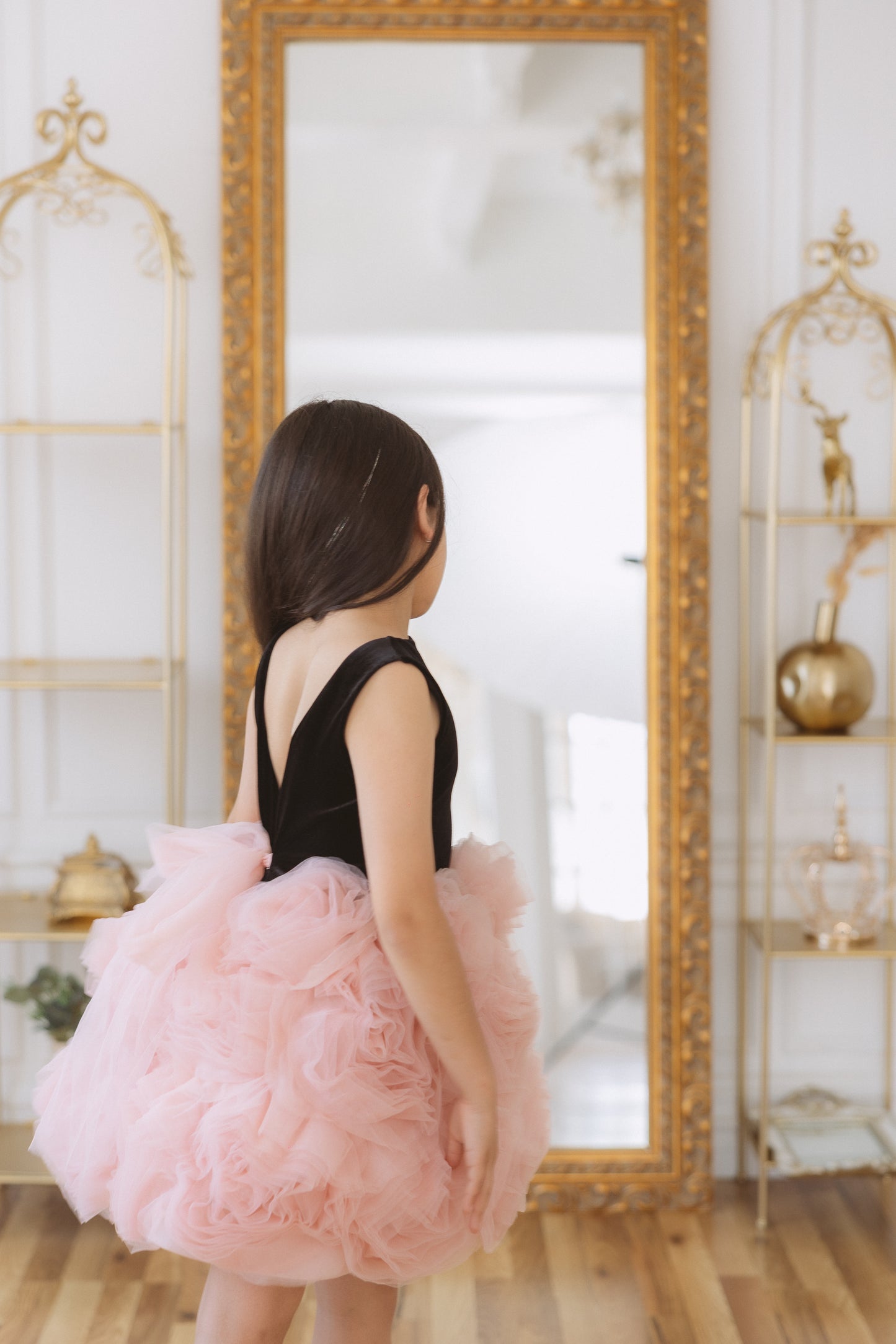 Tina Mur Pink Ruffle Tulle Dress