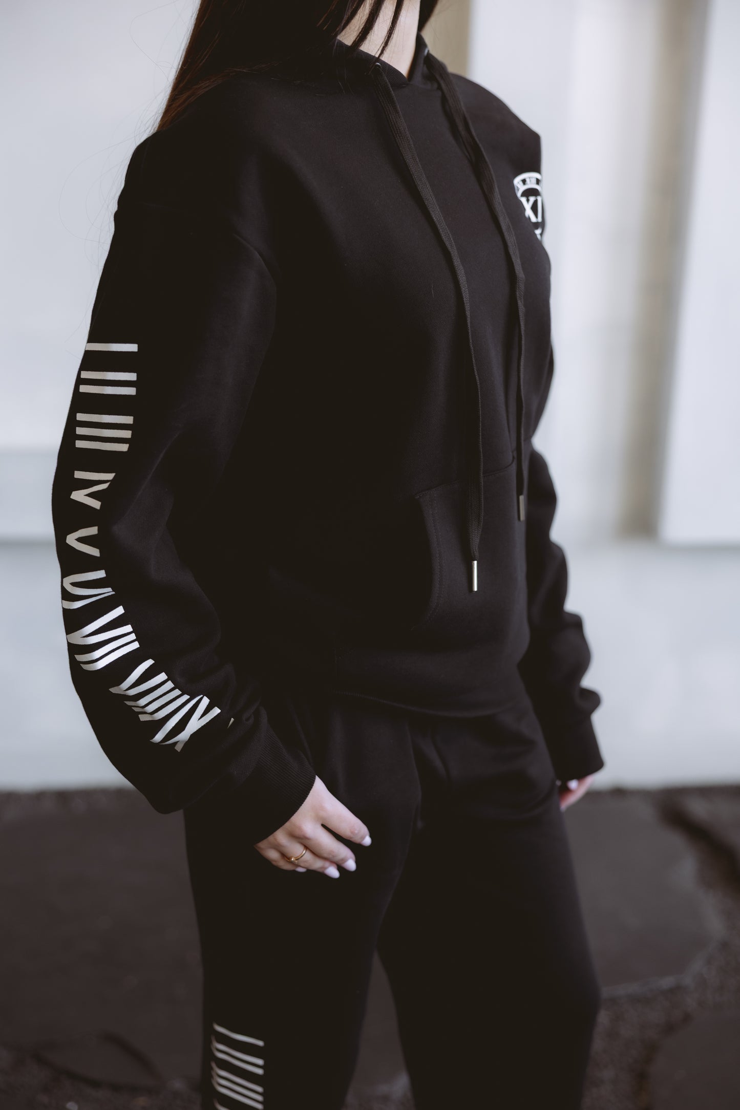 ANRI Roman Numeral Black Hoodie (Kids& Adults)