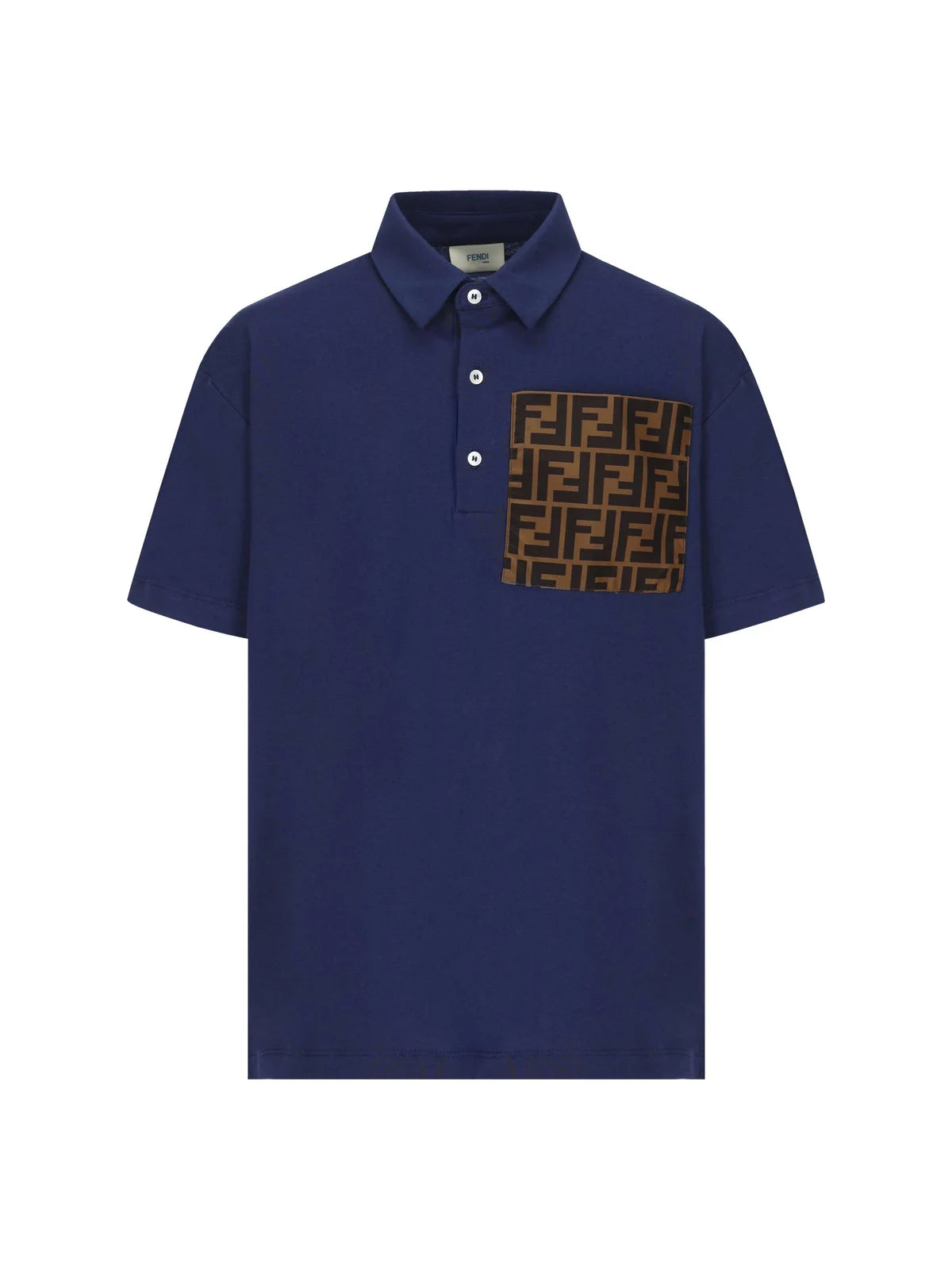Fendi Kids Logo Printed Polo Shirt