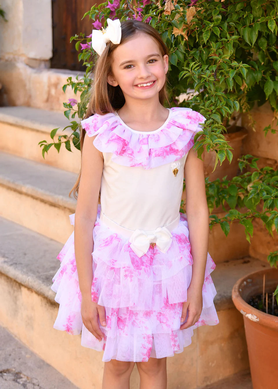 NEW!! Angel`s Face Marlene Roses Ruffle Top&Skirt set