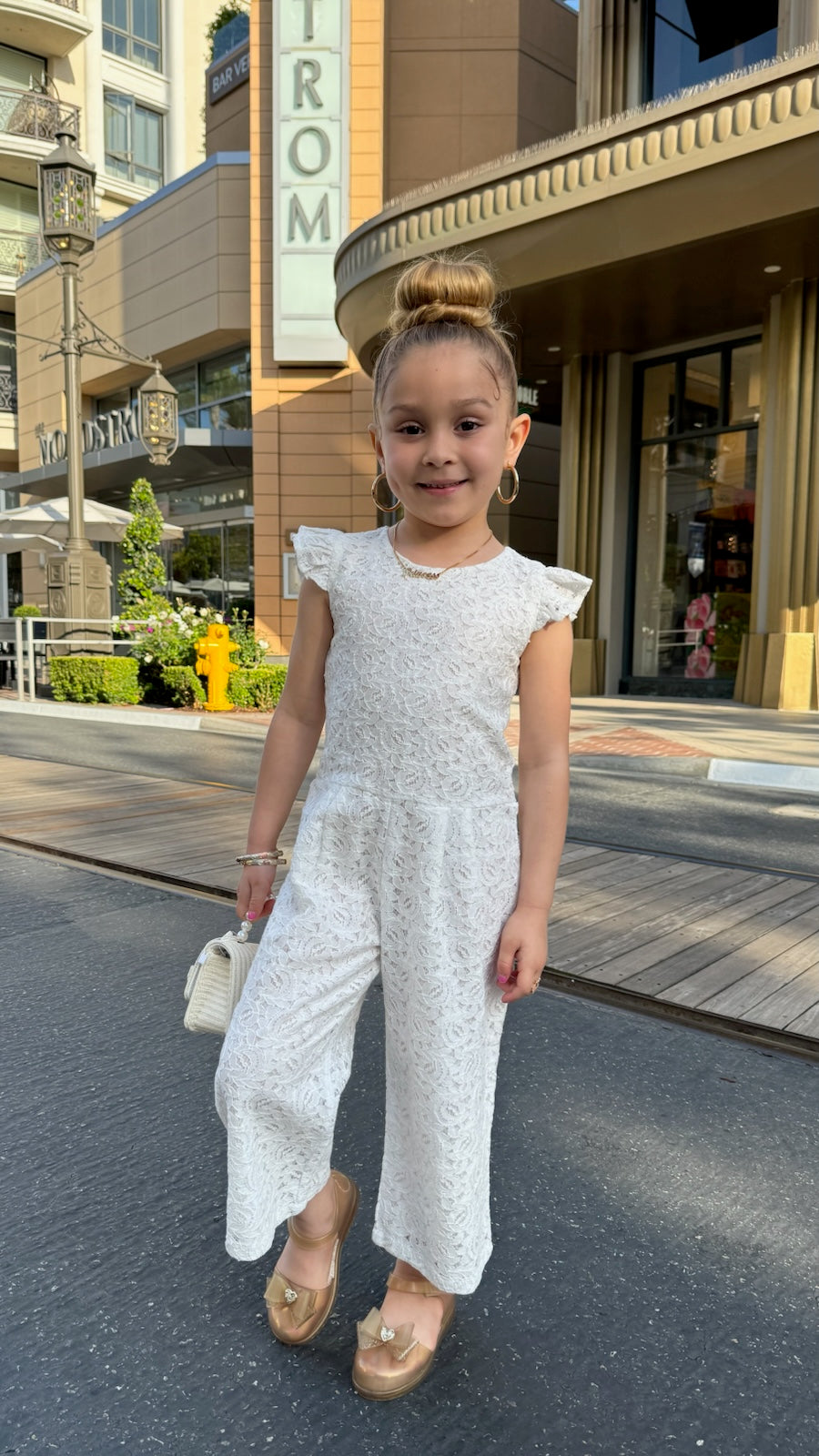 EMC GIRLS WHITE JUMPSUIT