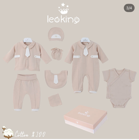 Leo king - 7 piece gift set, beige