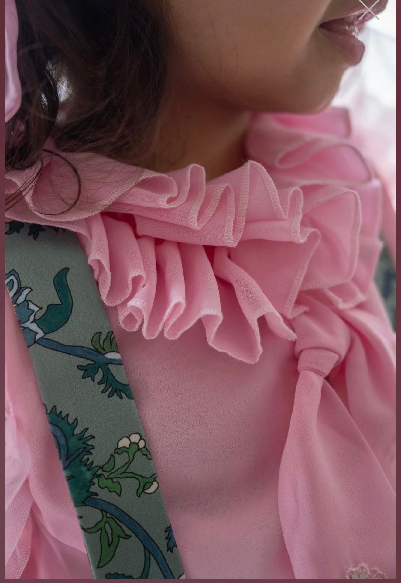 NEW!! Petite Maison Eva Skirt and Blouse Pink and Green Floral Tulle Set
