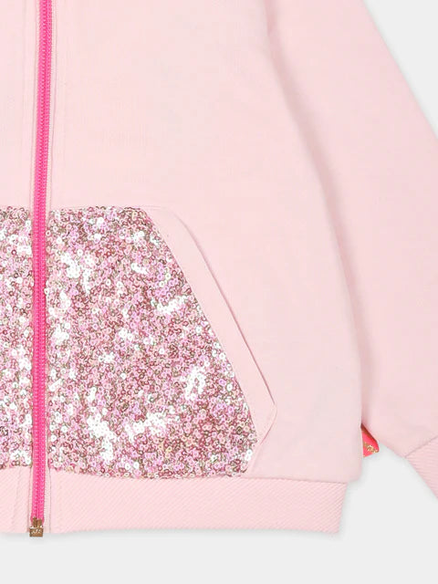 Billieblush Pink sweatshirt&sweatpants set