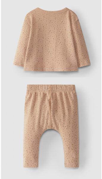 Snug Longsleeve printed organic cotton set