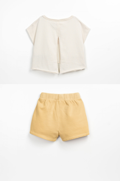 Play Up T-shirt with opening on the back&Shorts with pockets Set