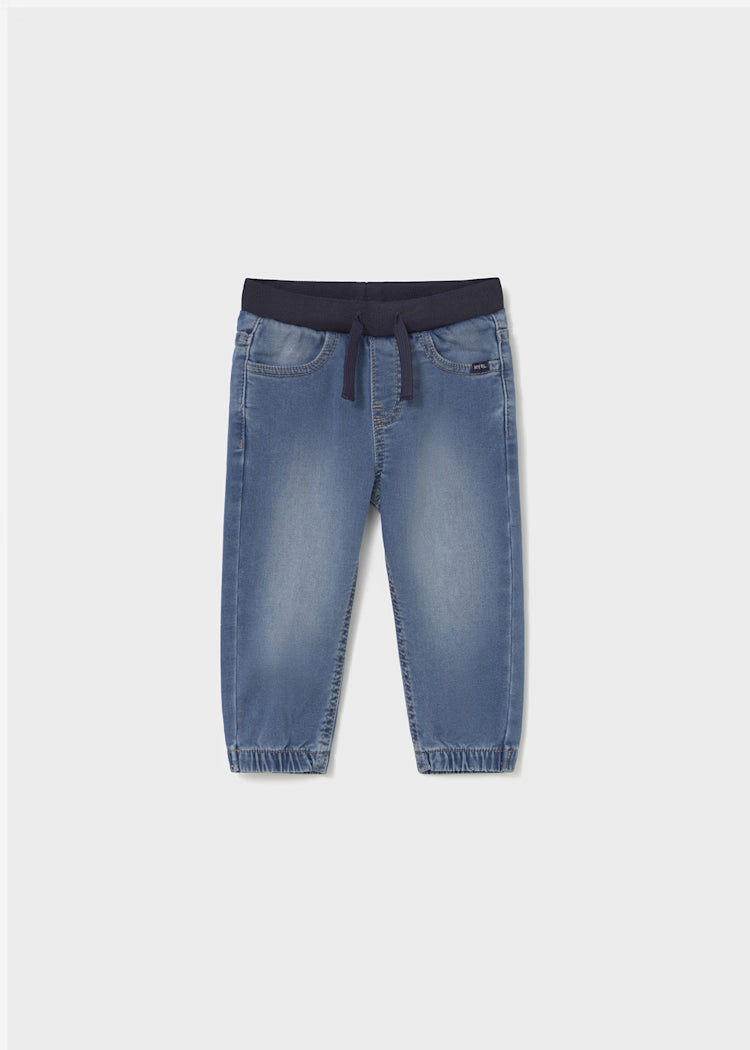 Mayoral - Baby Denim Jogger Pants