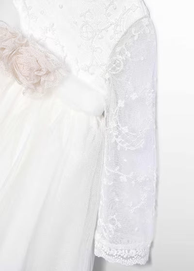 Abel & Lula - Baby Girl Embroidered Tulle Dress