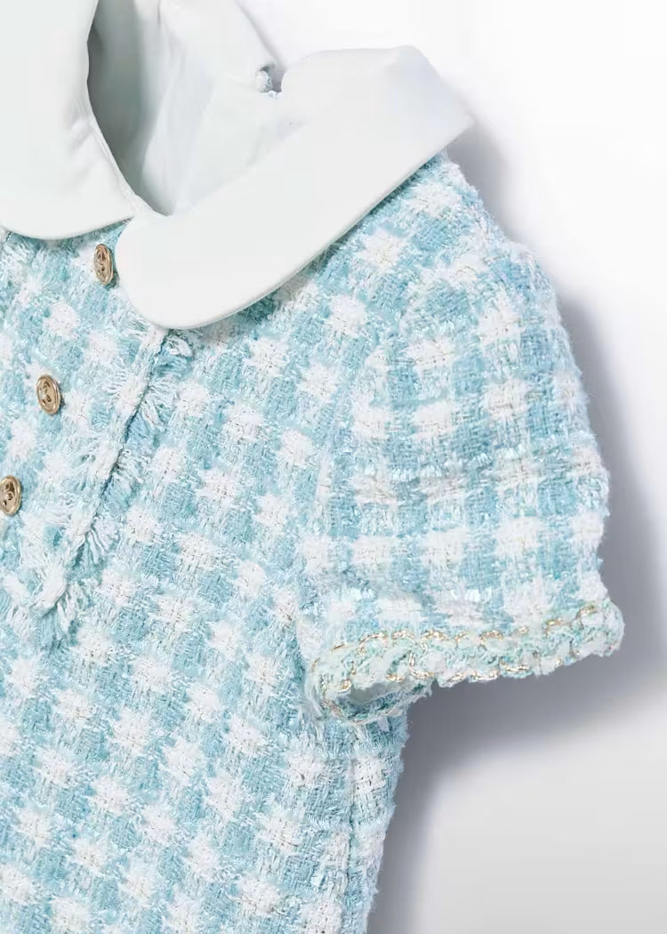 NEW!! Abel & Lula - Baby Girl Lurex Plaid Dress