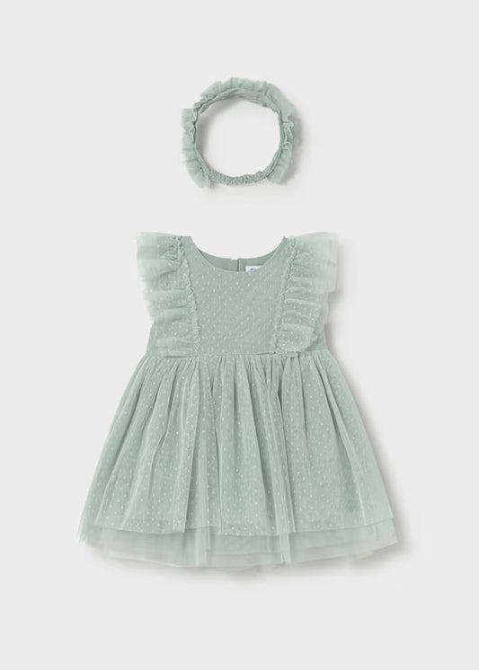 Mayoral - Baby Tulle Dress with Headband