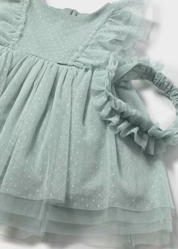 Mayoral - Baby Tulle Dress with Headband