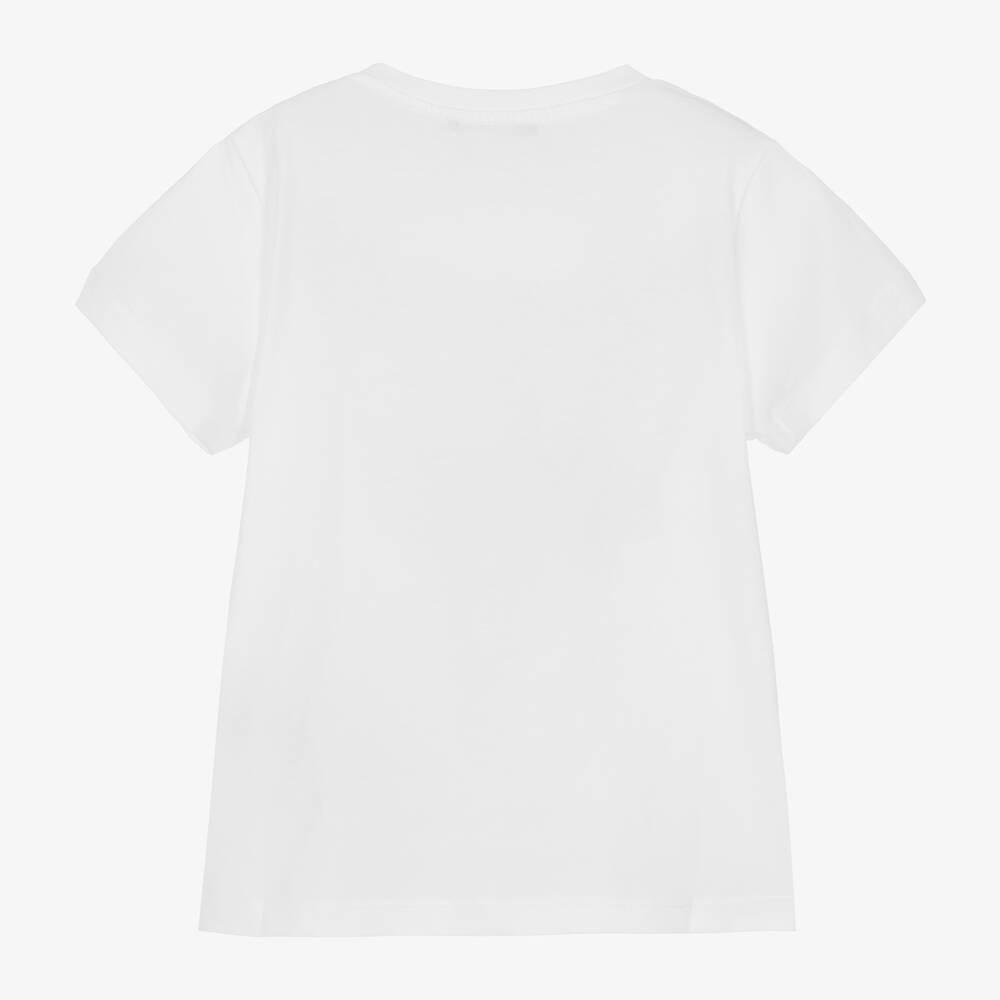 Balmain White Balmain Paris Cotton T-Shirt