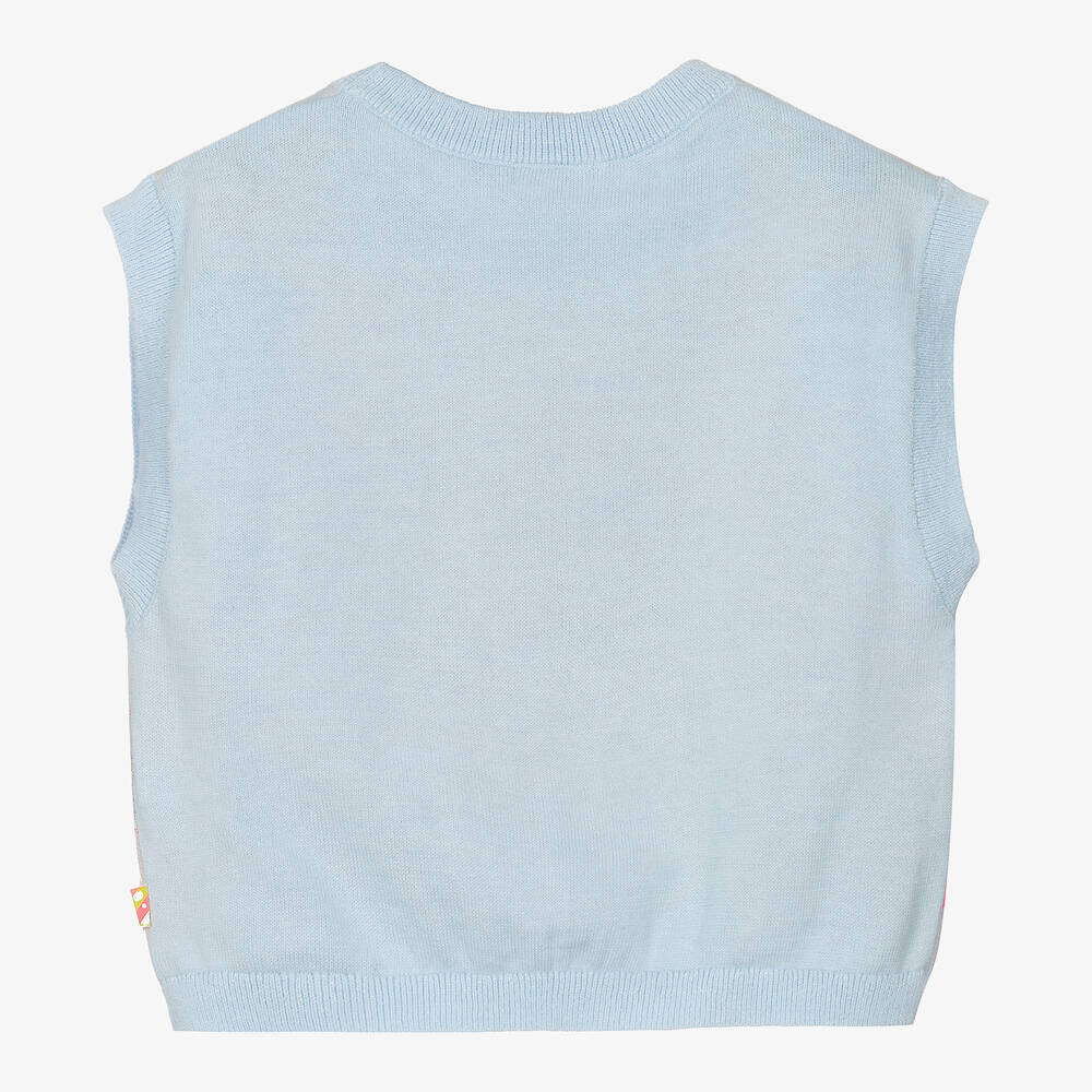 NEW!! Billieblush Girls Blue Cotton Knit Slipover