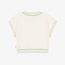NEW!! Billieblush Girls Ivory Pointelle Knit Sweater&Skirt Set