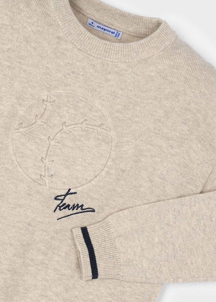 Mayoral - Chai Heather Boy Knit Sweater