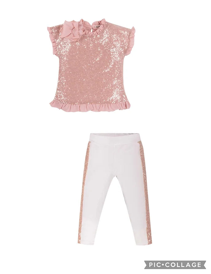 EMC Peach Sequin Set