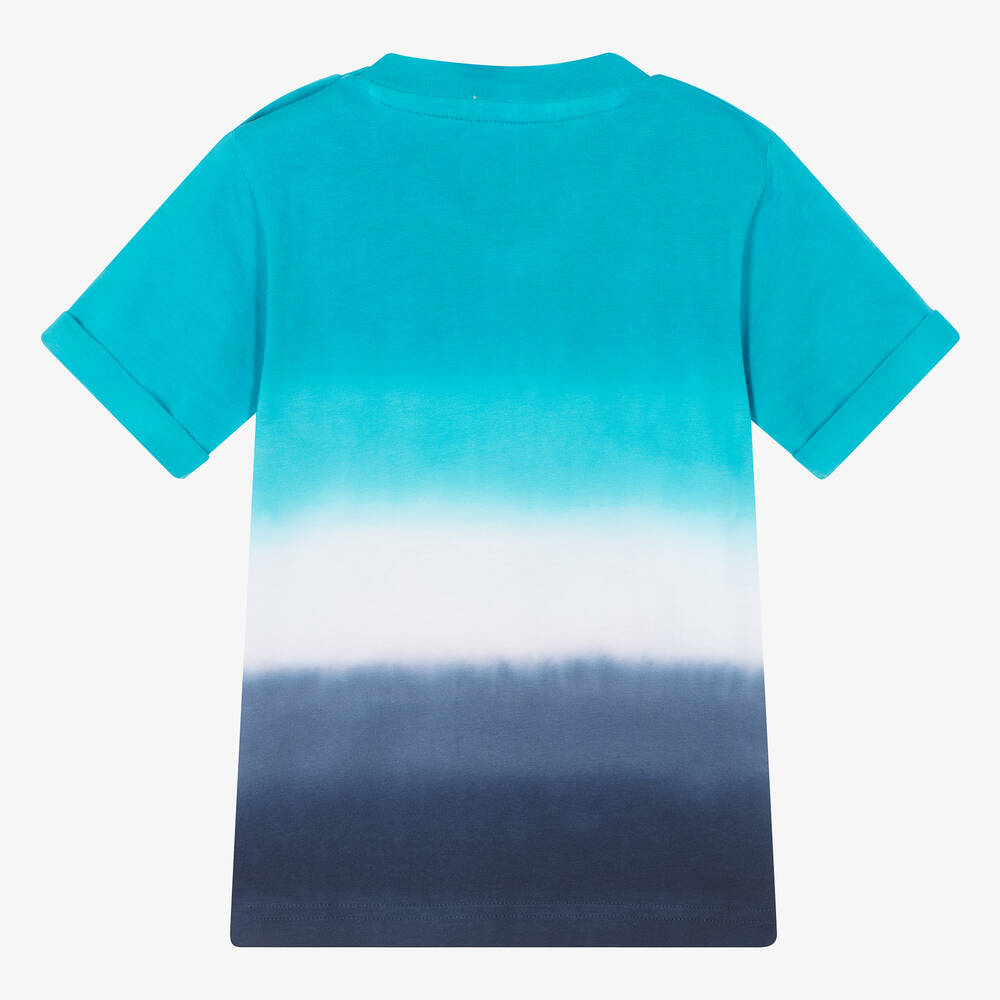 EMC Boys Blue Cotton Tie-Dye T-Shirt