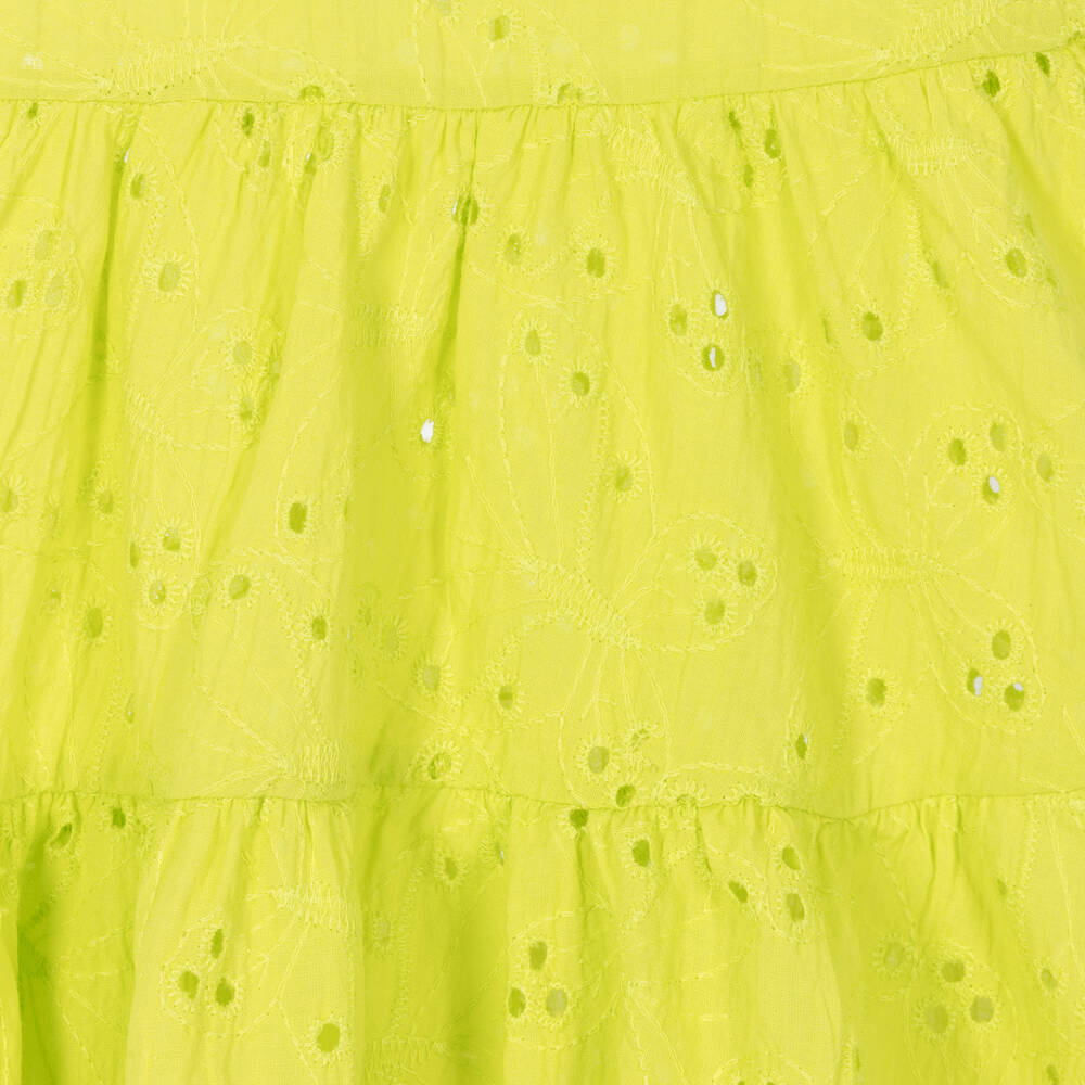 EMC Girls Green Broderie Anglaise Butterfly Dress