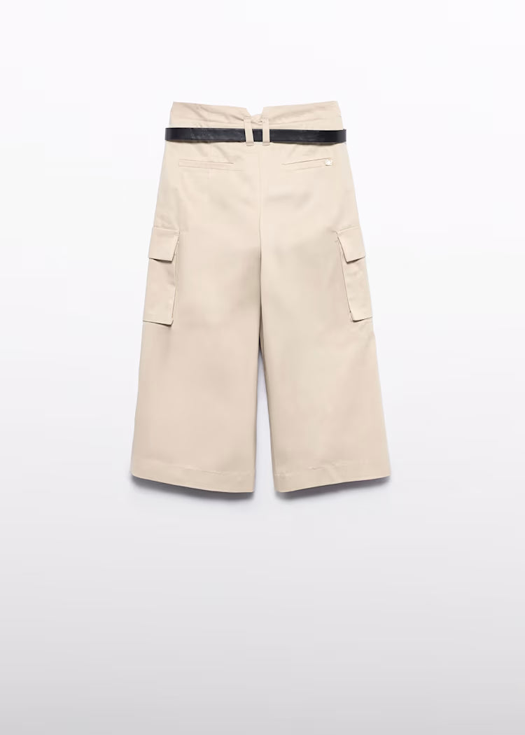 Abel & Lula - Girl Cargo Culotte Pants with Belt