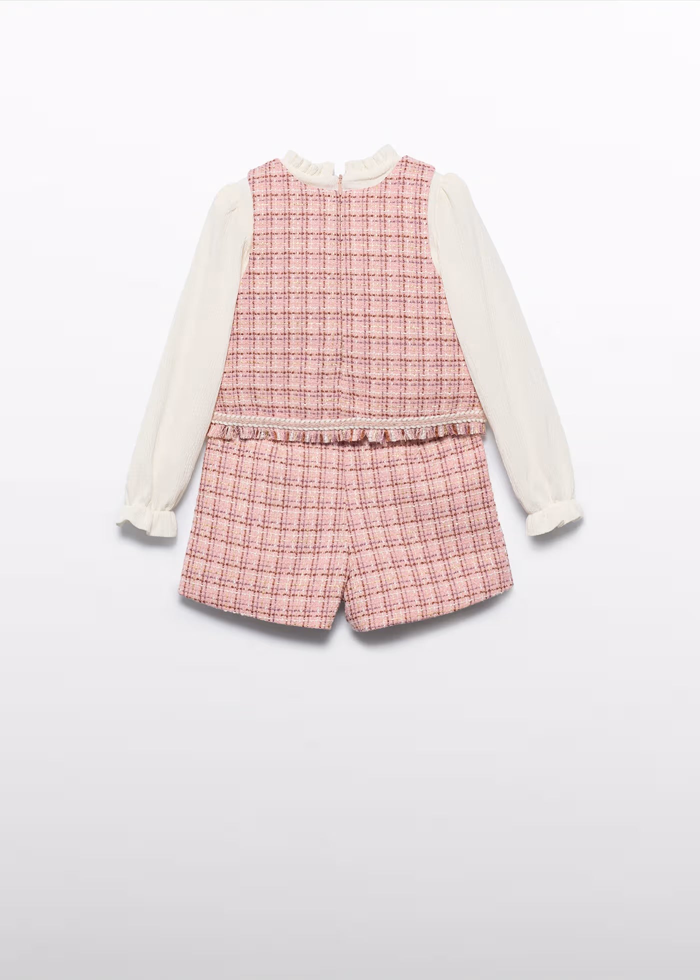 Abel & Lula - Girl Combined Tweed Bermuda Shorts Set