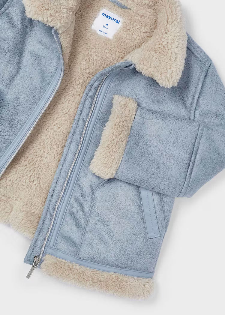 Mayoral - Girl Double-Faced Jacket - Sky Blue