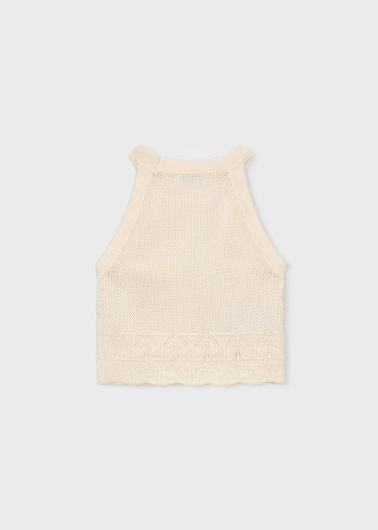 Mayoral - Girl Halter Top Beige