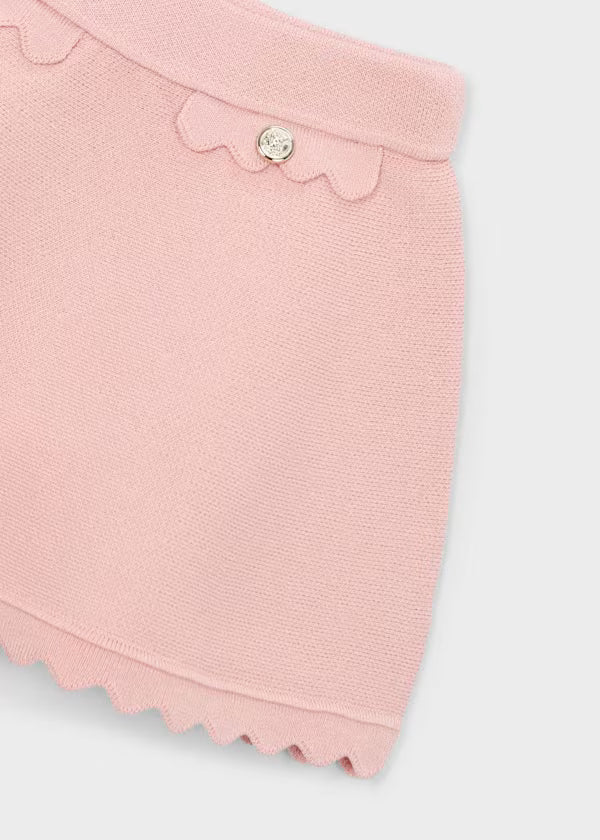 Mayoral - Girl Pink Knit Jacket Skirt Set
