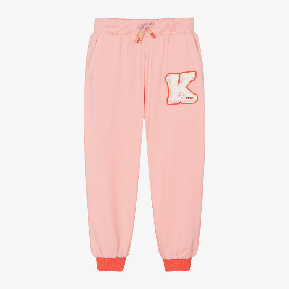 KENZO  Girls Pink Cotton Tracksuit