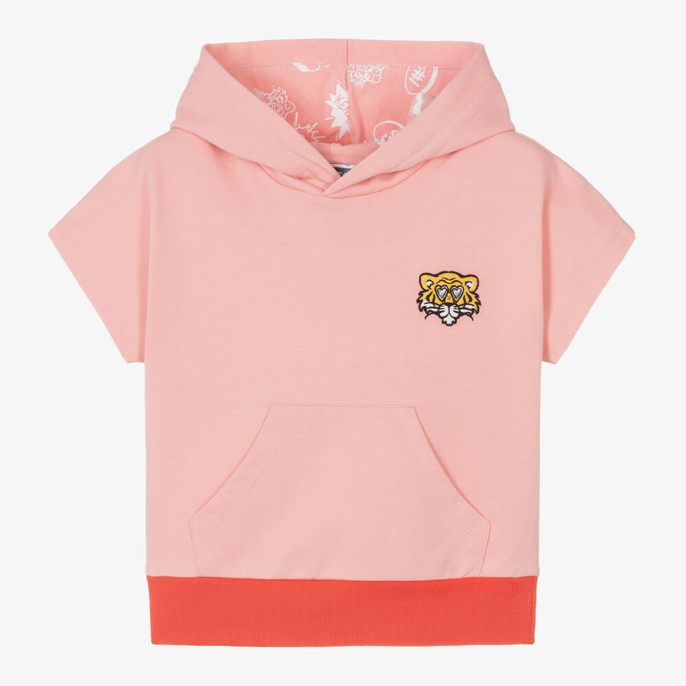 KENZO  Girls Pink Cotton Tracksuit