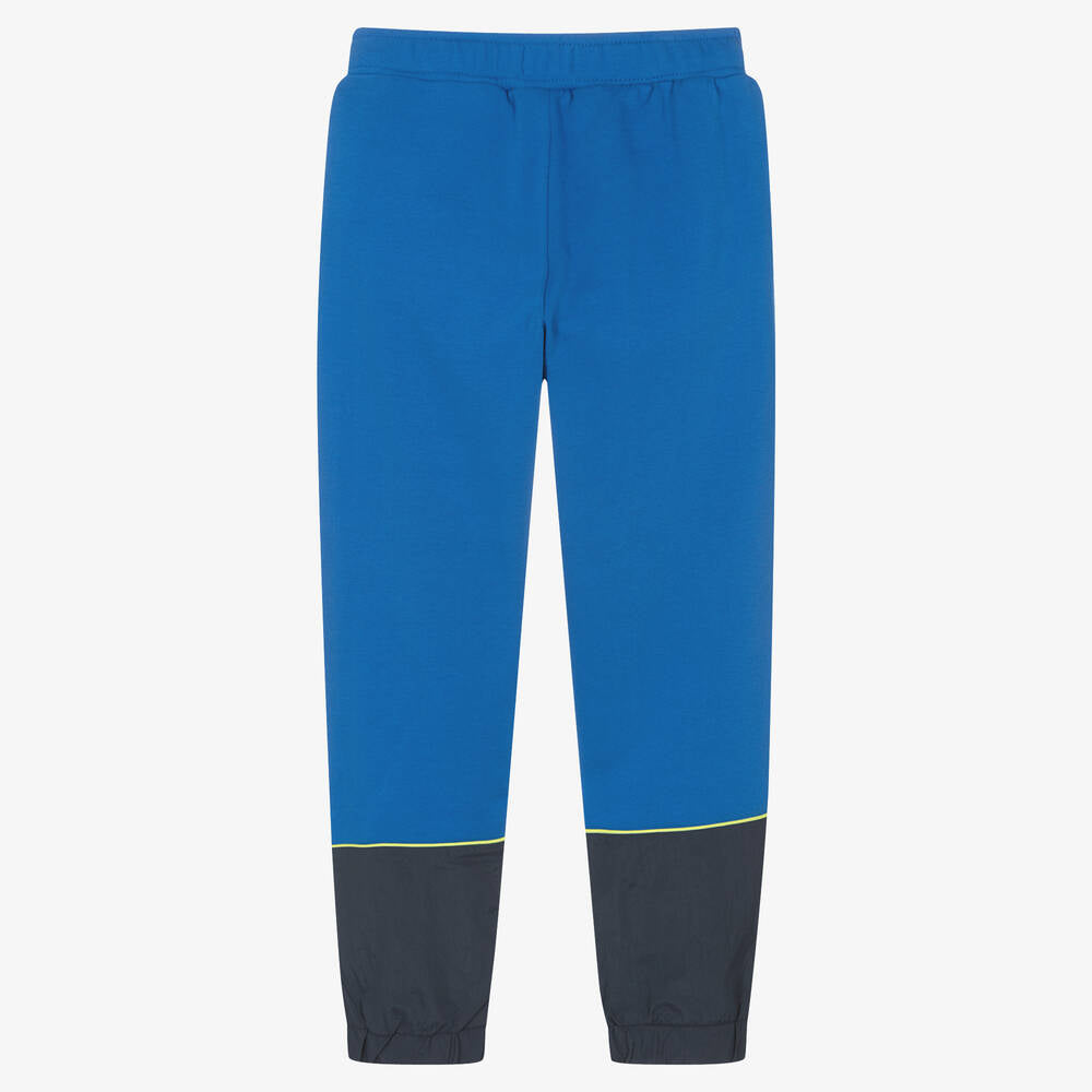 Kenzo Blue Cotton Logo Joggers