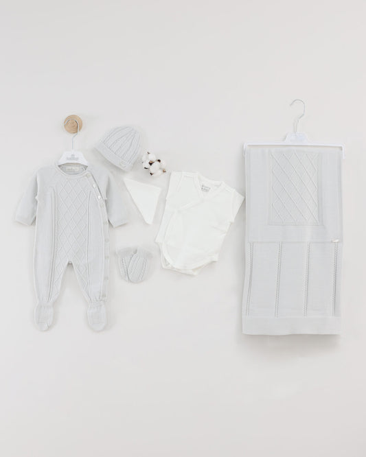 Leo King Grey 5 Piece Newborn Set