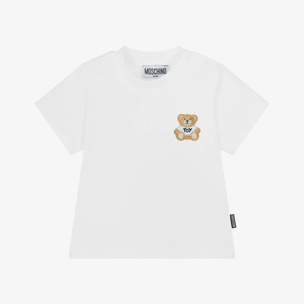 NEW! Moschino White Teddy Bear T-Shirt