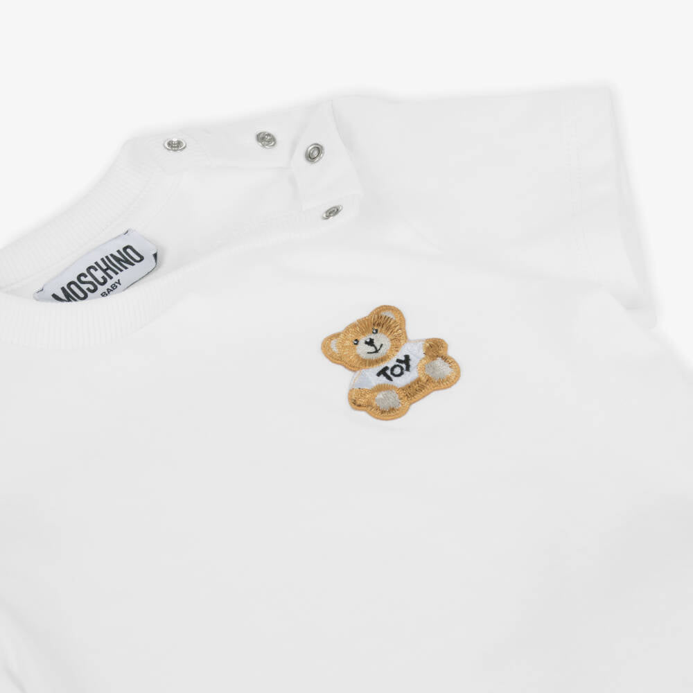 NEW! Moschino White Teddy Bear T-Shirt