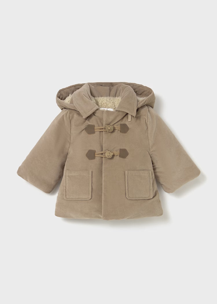 Mayoral - Newborn Boy Duffle Coat - Frosted Almond